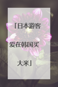 日本游客爱在韩国买大米