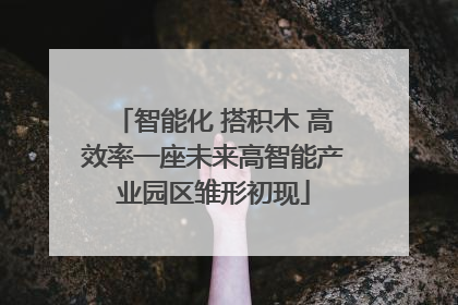 智能化 搭积木 高效率一座未来高智能产业园区雏形初现