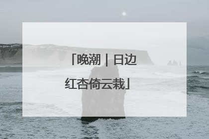 晚潮｜日边红杏倚云栽