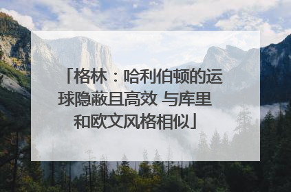 格林：哈利伯顿的运球隐蔽且高效 与库里和欧文风格相似