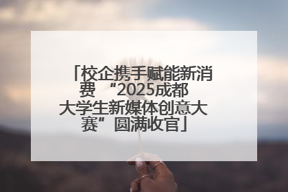 校企携手赋能新消费 “2025成都大学生新媒体创意大赛”圆满收官