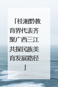 桂湘黔教育界代表齐聚广西三江共探民族美育发展路径