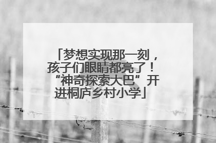 梦想实现那一刻，孩子们眼睛都亮了！“神奇探索大巴”开进桐庐乡村小学