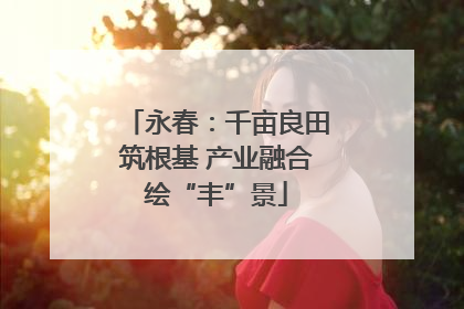 永春：千亩良田筑根基 产业融合绘“丰”景