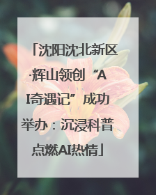 沈阳沈北新区·辉山领创“AI奇遇记”成功举办：沉浸科普点燃AI热情