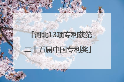 河北13项专利获第二十五届中国专利奖