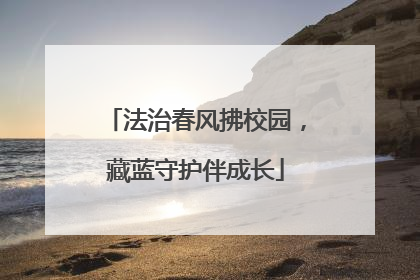 法治春风拂校园，藏蓝守护伴成长