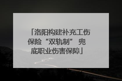 洛阳构建补充工伤保险“双轨制” 兜底职业伤害保障
