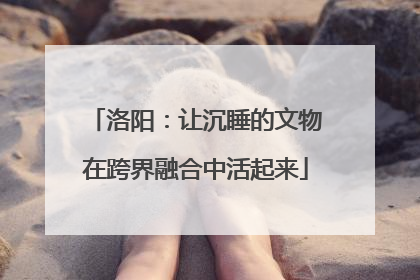 洛阳：让沉睡的文物在跨界融合中活起来
