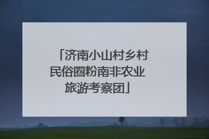 济南小山村乡村民俗圈粉南非农业旅游考察团