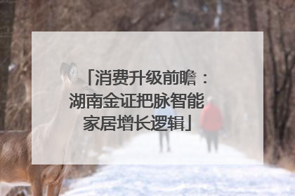 消费升级前瞻：湖南金证把脉智能家居增长逻辑