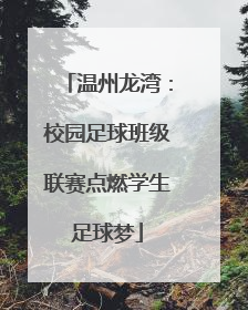 温州龙湾：校园足球班级联赛点燃学生足球梦