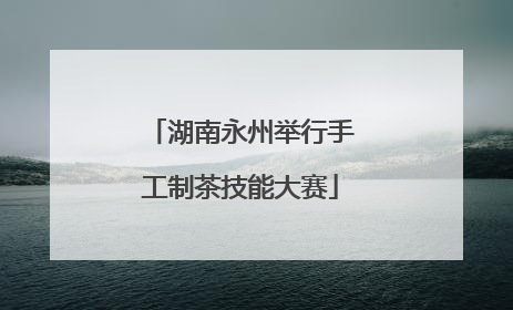 湖南永州举行手工制茶技能大赛