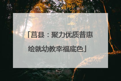 莒县：聚力优质普惠 绘就幼教幸福底色