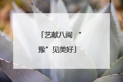 艺献八闽 “豫”见美好