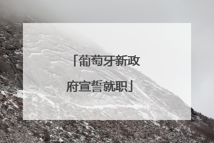 葡萄牙新政府宣誓就职