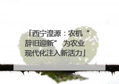 西宁湟源：农机“辞旧迎新” 为农业现代化注入新活力