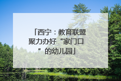 西宁：教育联盟聚力办好“家门口”的幼儿园