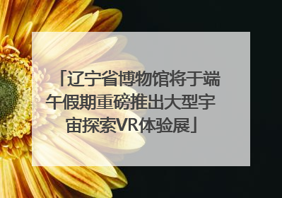辽宁省博物馆将于端午假期重磅推出大型宇宙探索VR体验展