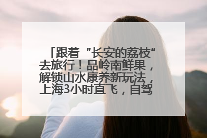 跟着“长安的荔枝”去旅行！品岭南鲜果，解锁山水康养新玩法，上海3小时直飞，自驾高速费优惠