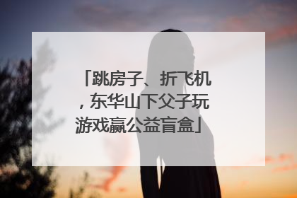 跳房子、折飞机，东华山下父子玩游戏赢公益盲盒
