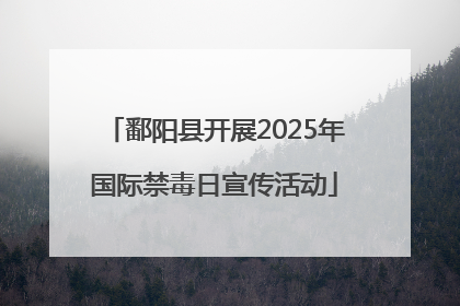 鄱阳县开展2025年国际禁毒日宣传活动