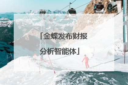 金蝶发布财报分析智能体