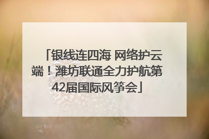 银线连四海 网络护云端！潍坊联通全力护航第42届国际风筝会