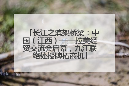 长江之滨架桥梁：中国（江西）——拉美经贸交流会启幕，九江联络处授牌拓商机