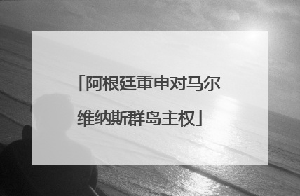 阿根廷重申对马尔维纳斯群岛主权