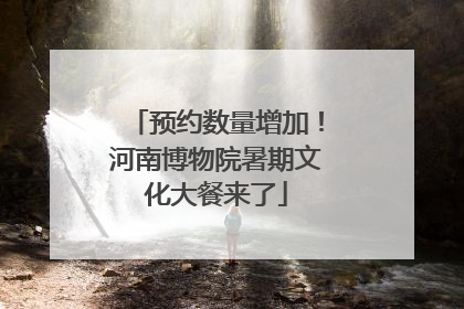 预约数量增加！河南博物院暑期文化大餐来了