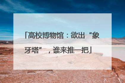 高校博物馆：欲出“象牙塔”，谁来推一把