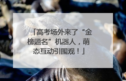高考场外来了“金榜题名”机器人，萌态互动引围观！