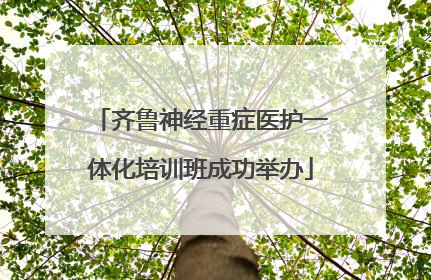 齐鲁神经重症医护一体化培训班成功举办