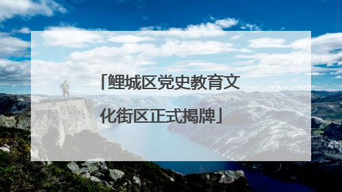 鲤城区党史教育文化街区正式揭牌