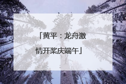 黄平：龙舟激情开桨庆端午