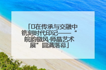 ﻿在传承与交融中镌刻时代印记——“皖韵徽风·师晶艺术展”圆满落幕