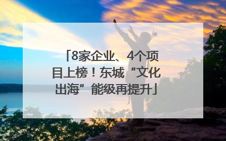8家企业、4个项目上榜！东城“文化出海”能级再提升